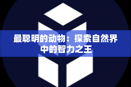 最聪明的动物：探索自然界中的智力之王