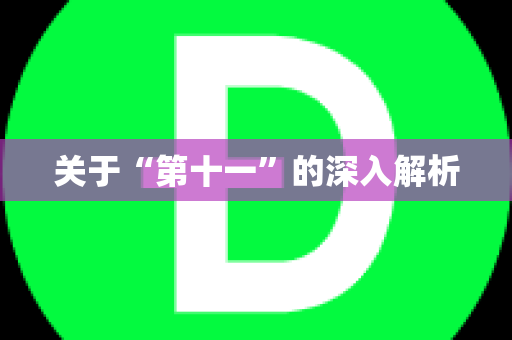 关于“第十一”的深入解析