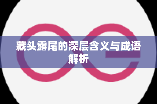 藏头露尾的深层含义与成语解析
