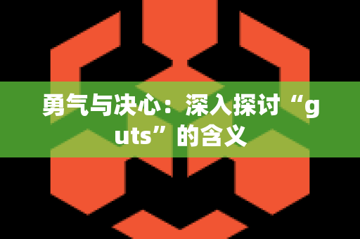 勇气与决心：深入探讨“guts”的含义