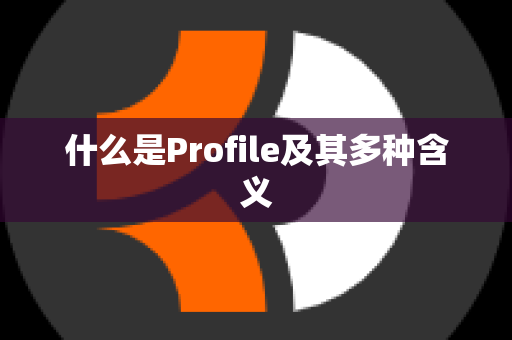 什么是Profile及其多种含义