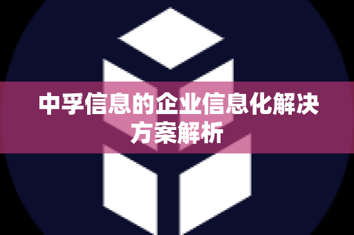 中孚信息的企业信息化解决方案解析