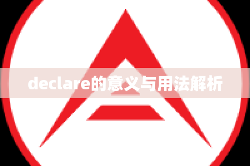 declare的意义与用法解析