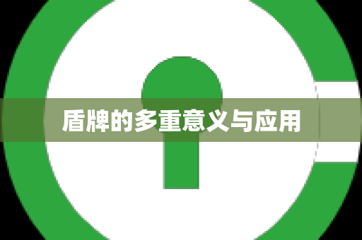 盾牌的多重意义与应用