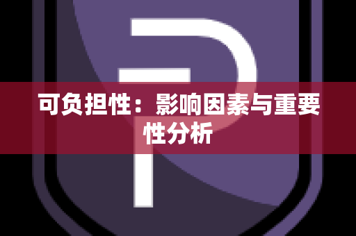 可负担性：影响因素与重要性分析