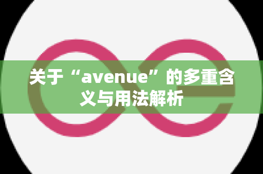 关于“avenue”的多重含义与用法解析