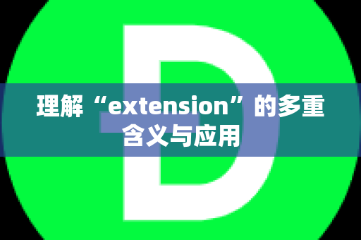 理解“extension”的多重含义与应用