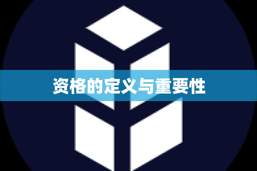 资格的定义与重要性