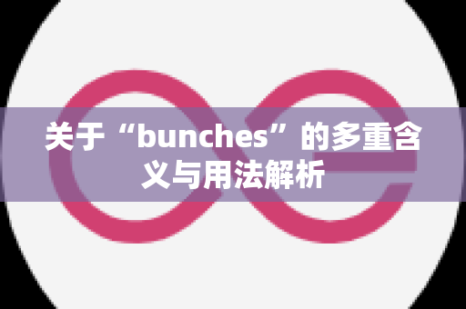 关于“bunches”的多重含义与用法解析
