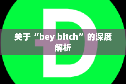 关于“bey bitch”的深度解析