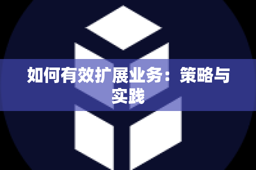 如何有效扩展业务：策略与实践