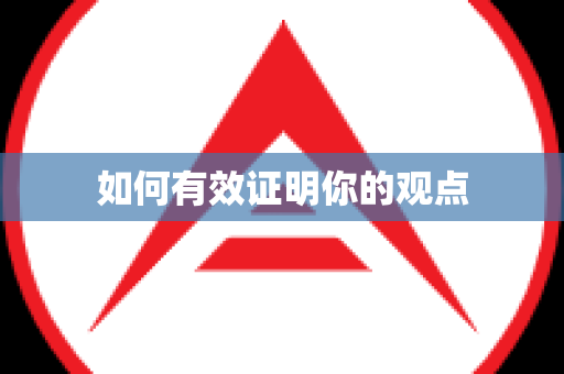如何有效证明你的观点