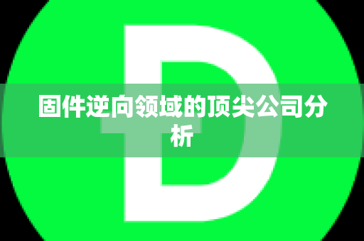 固件逆向领域的顶尖公司分析