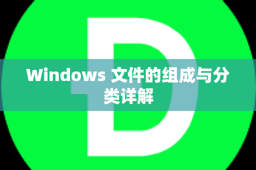 Windows 文件的组成与分类详解