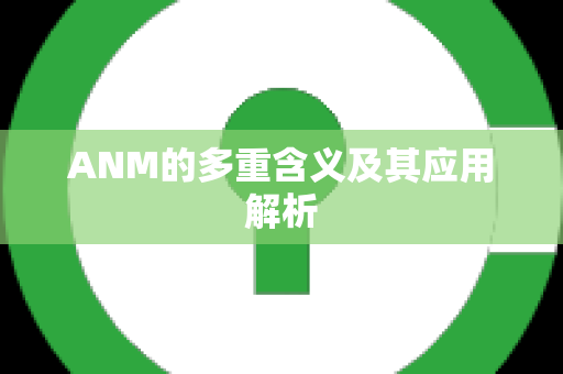 ANM的多重含义及其应用解析