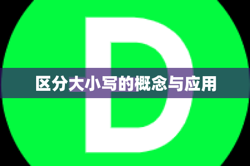 区分大小写的概念与应用