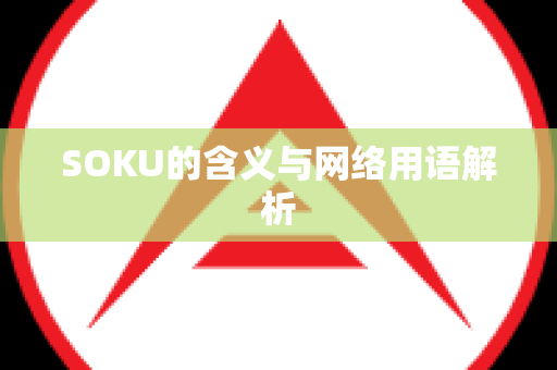 SOKU的含义与网络用语解析