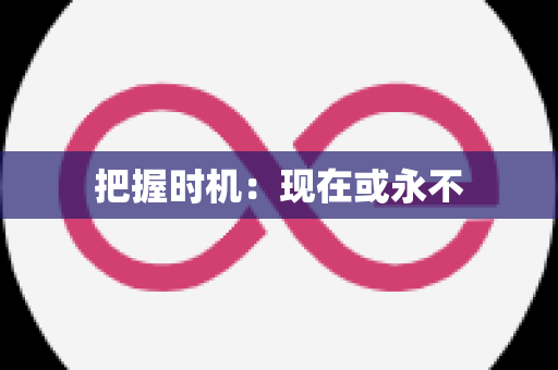 把握时机：现在或永不