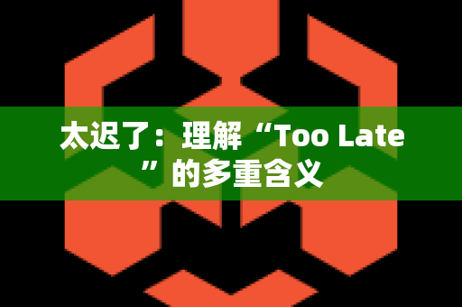 太迟了：理解“Too Late”的多重含义