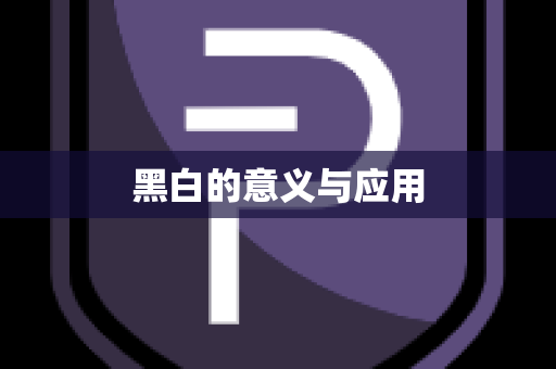 黑白的意义与应用
